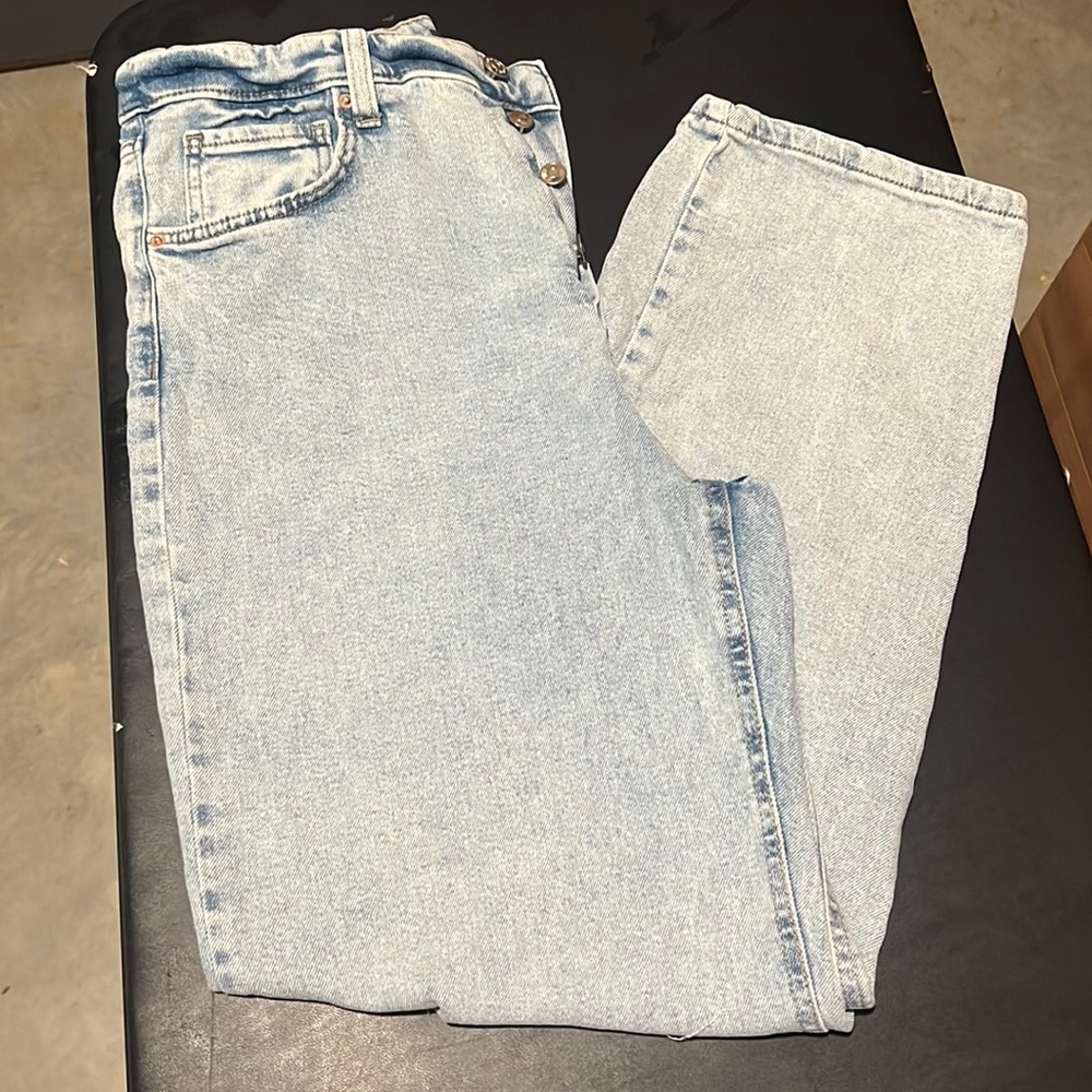 Wild Fable Distressed Highest Rise Straight Leg Jean size 14/32R